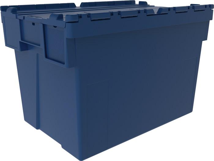 Conteneur réutilisable bleu L600 x l400 x H400 mm – parois et sol fermés – capacité 35 kg – résistant de -20°C à +40°C - Image 1