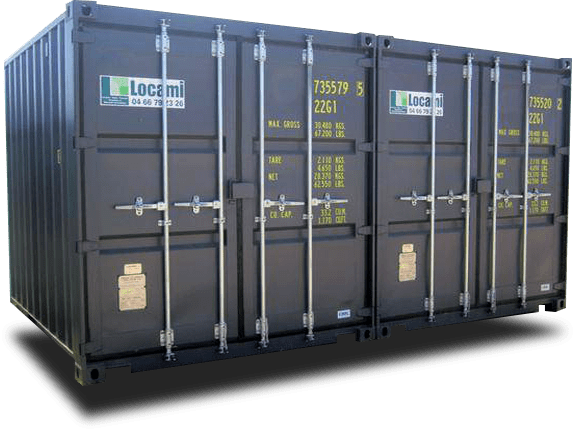 Conteneurs de stockage – Location de box de stockage 14 m² 33 m³ avec structure en acier - Image 1