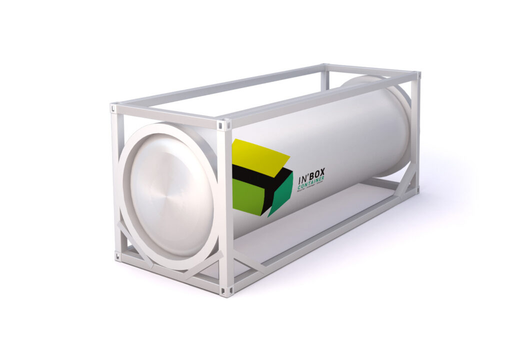 Conteneur 20 pieds tank – capacité 17 000 à 26 000 l – stockage spécifique In&rsquo;BOX - Image 1