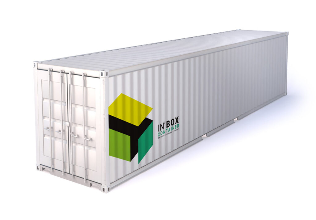 Conteneur 40 pieds Dry High Cube – stockage standard, 28.299 m², 76.40 m³, 3.7 t, occasion - Image 1