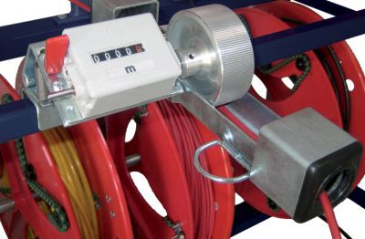 Distributeur de couronnes et bobines – Gamme BOBI – Option Métreuse M20 pour câbles Ø maxi 20 mm - Image 1