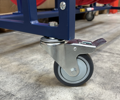 Distributeur de couronne et bobine – Gamme BOBI® – Option roulettes pivotantes Ø 100 mm - Image 1