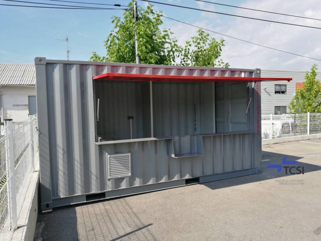 Snack aménagé dans un conteneur maritime – TCSI Occitanie - Image 1