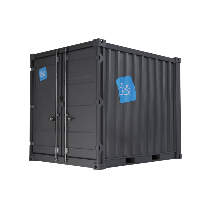 Location conteneur de stockage 10&prime; neuf – 15 m³ – 6.6 m² – dimensions extérieures 2.99m x 2.44m x 2.59m 1