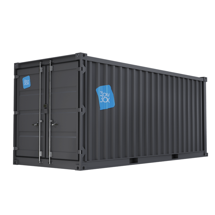 Location conteneur de stockage 20&prime; neuf – 33 m³, 15 m², dimensions extérieures 6.05×2.43×2.59m - Image 1