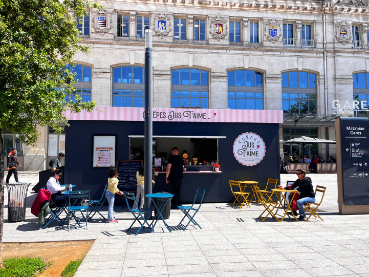 Kiosque de Location Gare Toulouse – Novakube – restauration fixe sur mesure - Image 1
