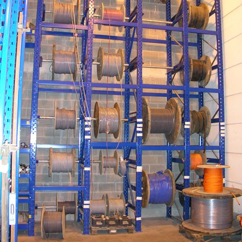 RediCable®: stockage bobines – galvanisé, traverses à axe central ou face avant, supports disponibles - Image 4