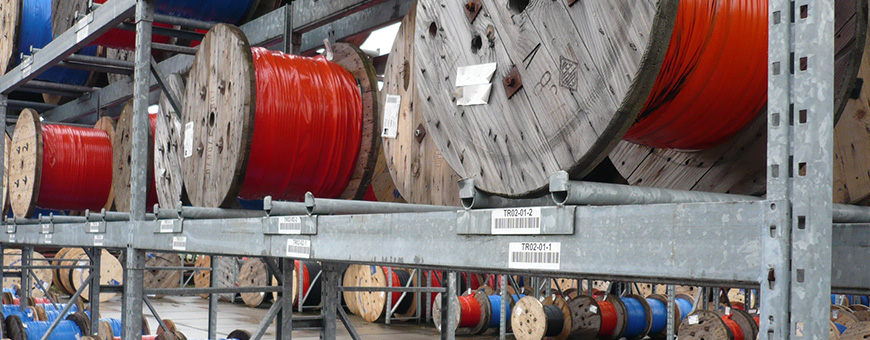 RediCable®: stockage bobines – galvanisé, traverses à axe central ou face avant, supports disponibles - Image 1