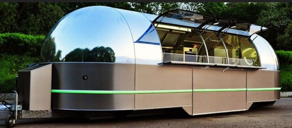 Remorque container pod snack ISK37 – panneaux sandwich 45mm, vitrine réfrigérée tropicalisée, congélateur 500L - Image 1