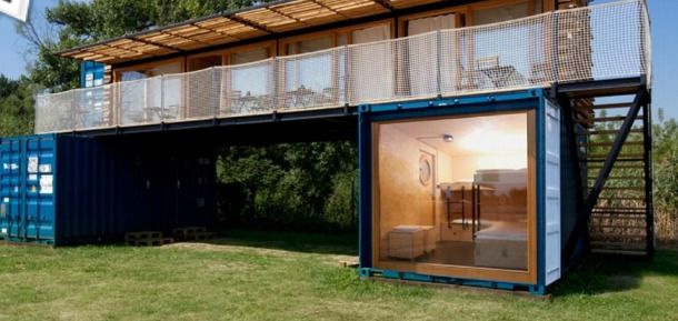 Restaurant container ISK 70 – fabriqué à partir de containers maritimes 20 pieds HC et 40 pieds HC – aménagements selon plan ISK70 1