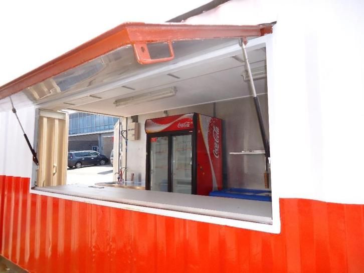 Snack container ISK20 type 2 – Module préfabriqué pour mini bar et mini restaurant avec terrasse 1