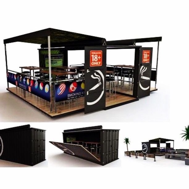 Snack ISK12 – Module café-restaurant expandible jusqu&rsquo;à 30m² – Fabriqué à partir de conteneurs maritimes recyclés - Image 1