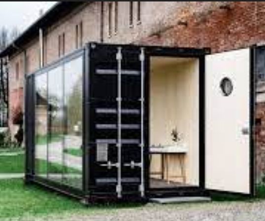 Snack restaurant ISK12 type 4 – Module café-bar terrasse luxueux en conteneur maritime avec murs pliables - Image 1