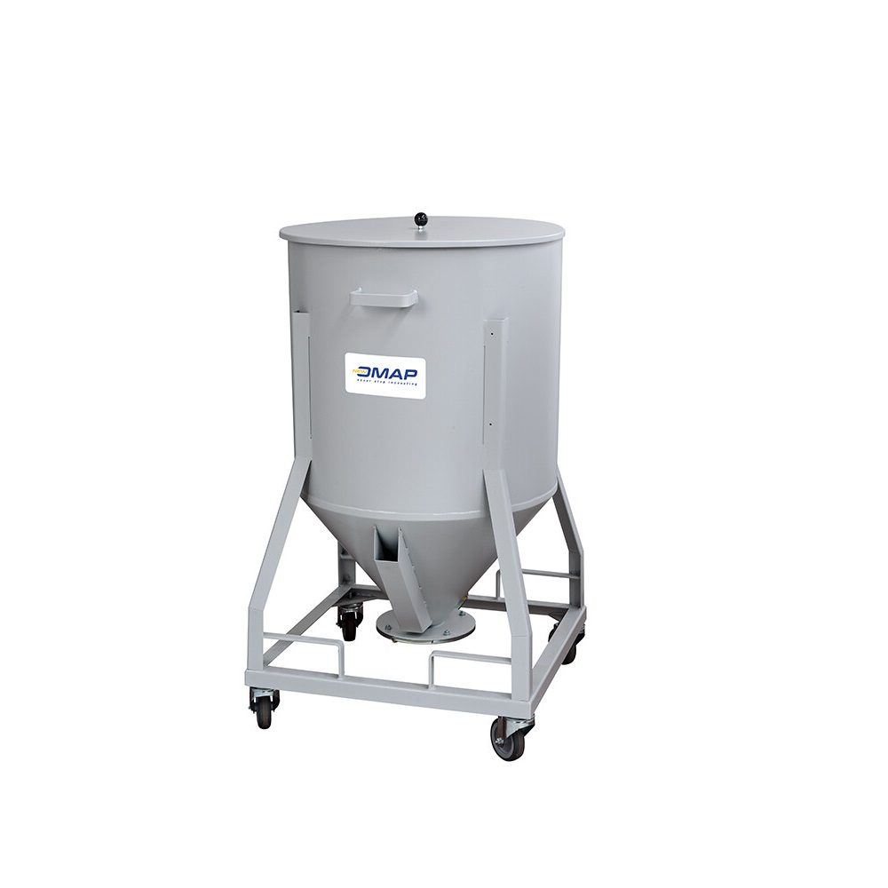 Conteneur de stockage Omap série CS – Capacité 210 à 500 litres – Acier peint avec roulettes - Image 2