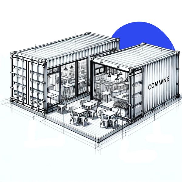 Container Bureau Chantier – Espace de travail modulaire, isolé et mobile en acier robuste - Image 2
