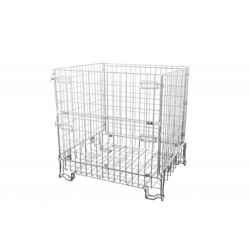 Conteneur grillagé pliable 1200x1000x1200mm galvanisé – Capacité 600 kg – Neuf – Réf. 76120 - Image 1