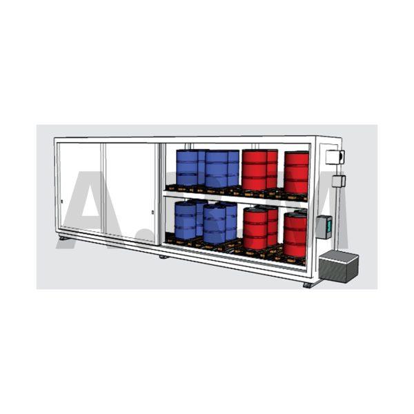 Conteneur régulé – 8 mètres – 2 niveaux pour  stockage - Image 1