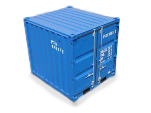 Container de stockage LC 6&prime; neuf – 3,9 m² – 6,66 m³ – Portes double battant – Plancher bois 1