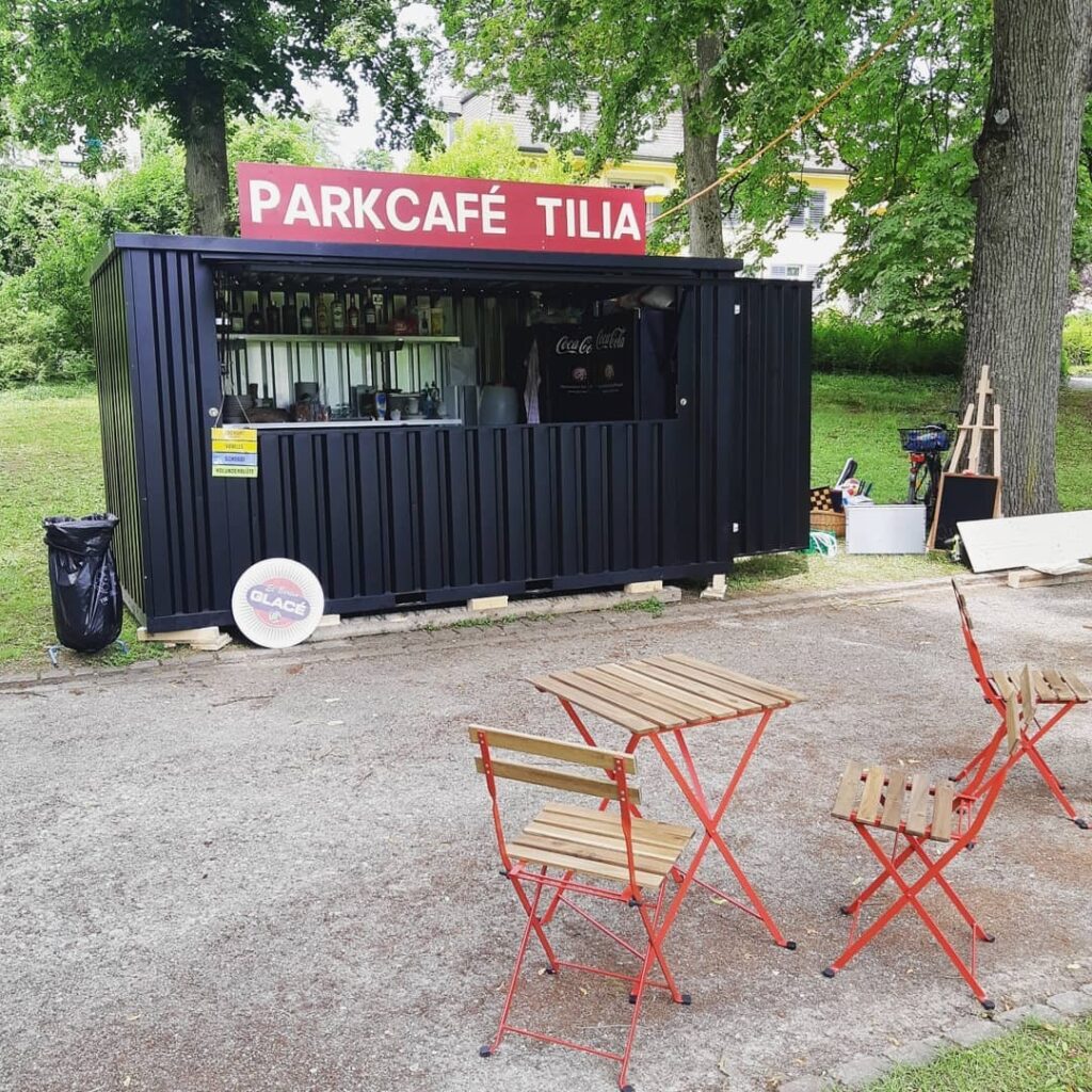 Conteneur bar démontable 4×4 mètres Rose RAL 3014 – dimensions extérieures 4285 x 3885 x 2088 mm - Image 2