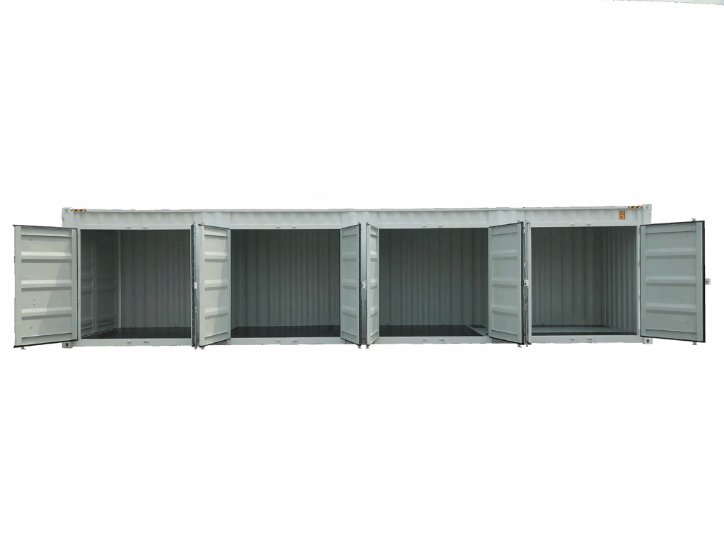 Container 4-Box 40&prime; High Cube – 67 m³, 4 espaces de 17m³, 5 portes doubles - Image 4