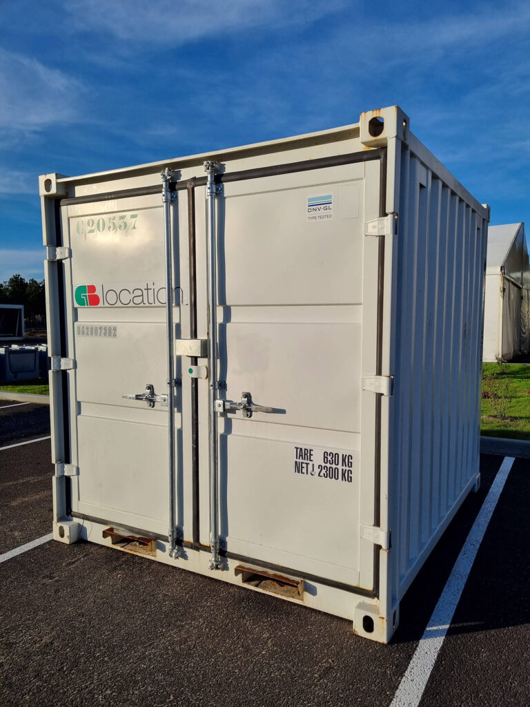 Containers – 8 pieds, 10 pieds, 20 pieds – 10 m³, 15 m³, 30 m³ – procédé protège cadenas et système anti effraction Shutlock - Image 2