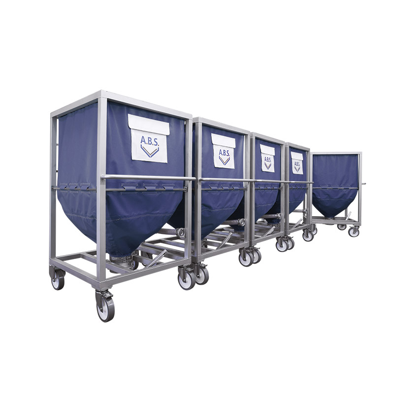 Conteneur A.B.S. Flex – mobile ou stationnaire, capacité 0,5 à 2 m³, empilable, transport par grue 2