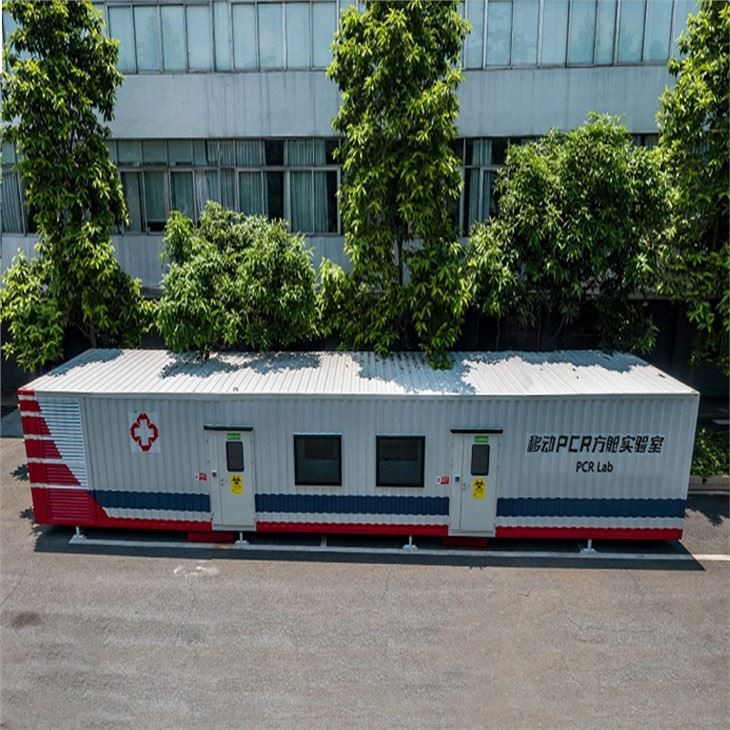 Maison conteneur temporaire hôpital – Laboratoire PCR modulaire préfabriqué avec équipements - Image 1