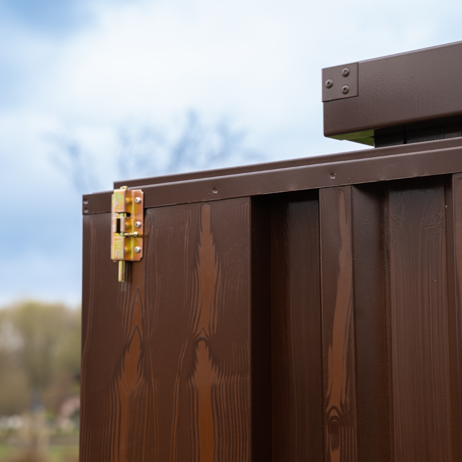 Container imitation bois démontable 3 x 2 mètres (5.5 m²) avec double porte - Image 4