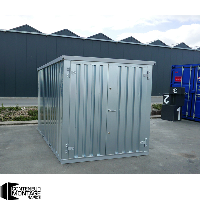 Conteneur démontable 4 x 2 mètres – avec double porte sur le côté 2 mètres (petit côté) – 7,5 m² - Image 4