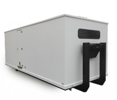 Container de stockage industriel sur berce – Conteneur de stockage modulaire et polyvalent - Image 1