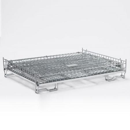 Conteneur en fil pliable CONTFILP-GV1400 pour déchets et recyclage – 1000 kg charge utile – Repliable et gerbable - Image 2