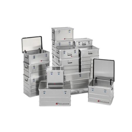 Caisses aluminium gerbables Premium – Conteneurs de transport en 13 tailles de 29 à 327 L 1