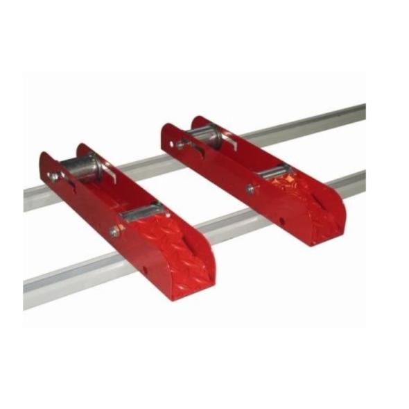 Sabots dérouleurs de touret PRIMO-STOCK – stockage au sol pour câbles, capacité 200 kg, diamètre 200 à 700 mm - Image 1