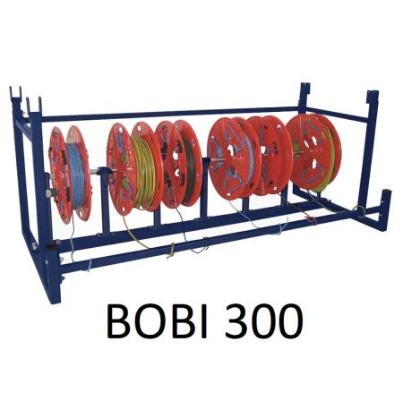 Support dérouleur de couronnes de fils BOBI 300 – 6 bobines diamètre 300 mm, largeur 100 mm - Image 1