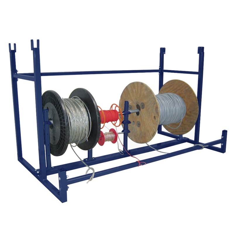 Support dérouleur de bobines multi-format BOBI REGLABLE – diamètre max 600 mm, capacité 80 kg, axe Ø 17 mm inclus - Image 1