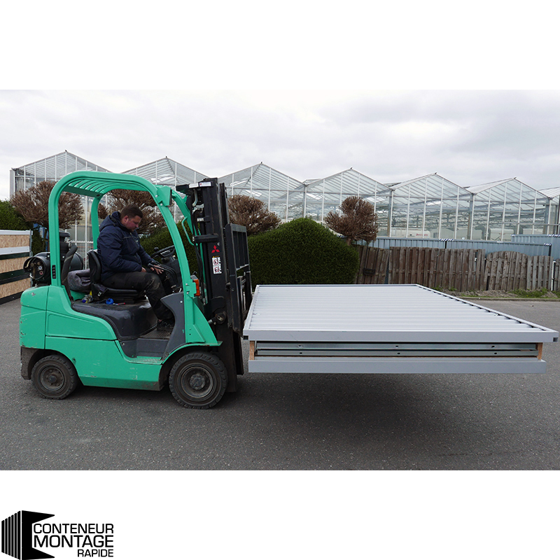 Container bois 3 x 2 mètres – avec double porte grand côté pour stockage robuste - Image 4