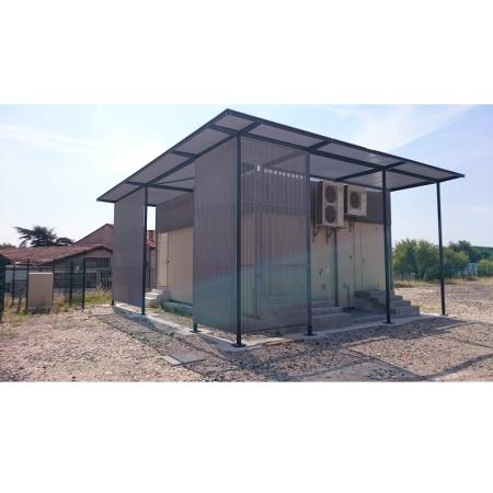 Shelter technique pour réseau ferroviaire Train Tramway Métro – MODULO PROTECT – Jusqu&rsquo;à 14 m de long - Image 1