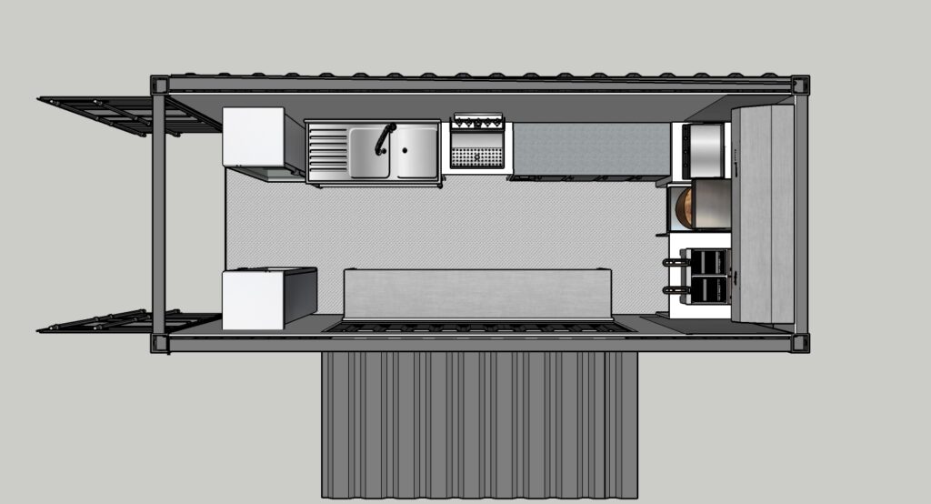 Container Snack – Restaurant équipé en cours d&rsquo;aménagement – Livraison non incluse – Bordeaux - Image 2