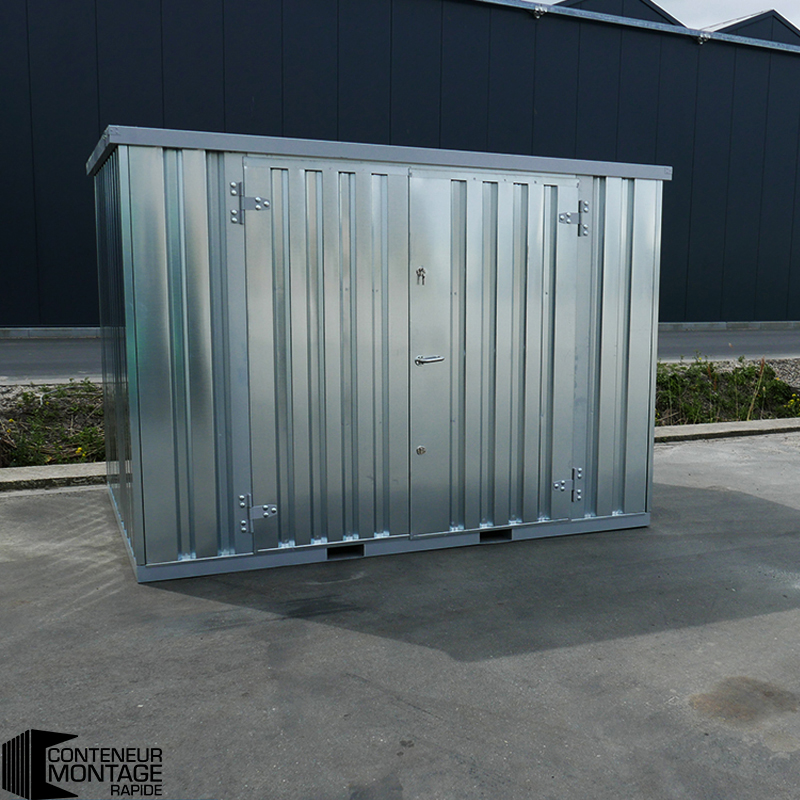Conteneur démontable 6 x 2 mètres (12 m²) – avec double porte sur le côté 6 mètres - Image 4