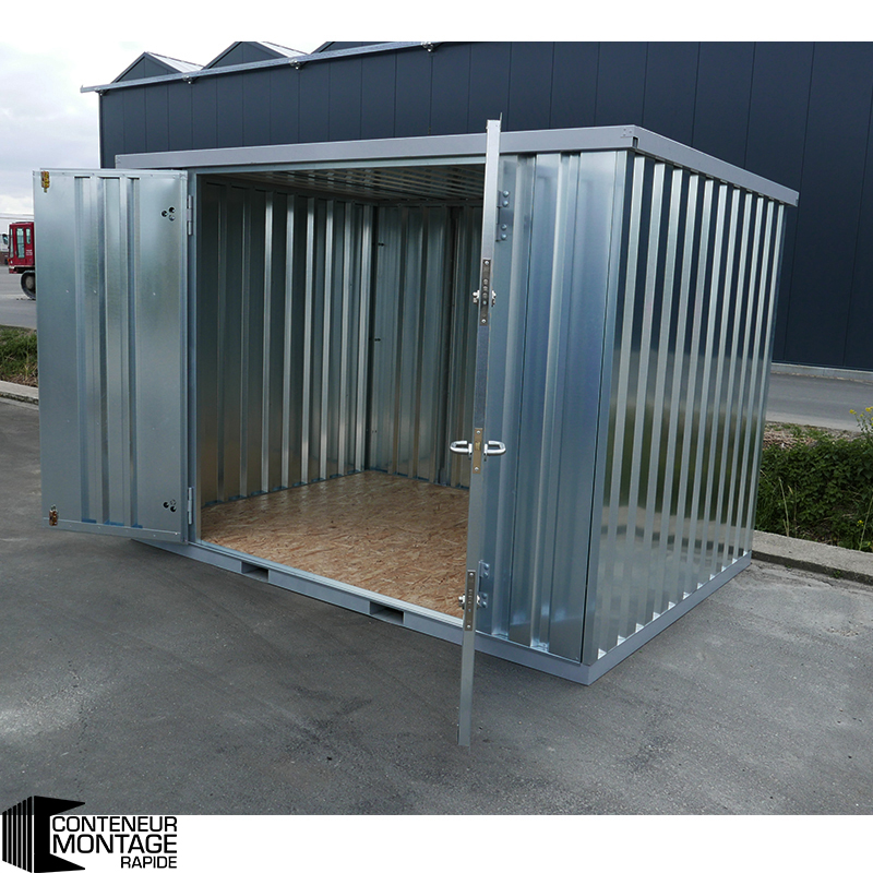 Conteneur démontable 6 x 2 mètres (12 m²) – avec double porte sur le côté 6 mètres - Image 3