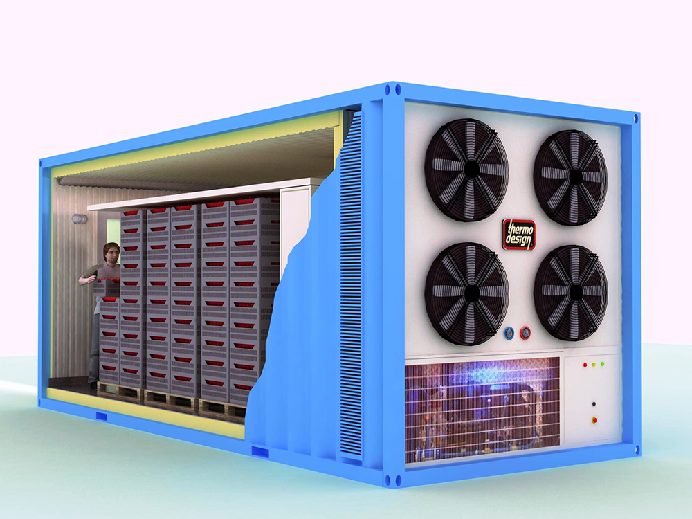 Tunnel de Congélation Conteneurisé THERMODESIGN MBF 30 – Plage +20/-40°C – Capacité 6000 kg/24h – 122,4 m³/h - Image 4