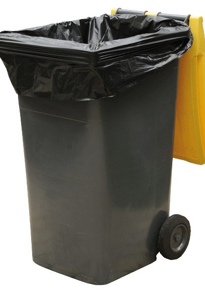 Housses doublure container PEBD noir 1100 litres – Lot de 50 – Dimensions 2250×1750 mm – 30 microns - Image 1