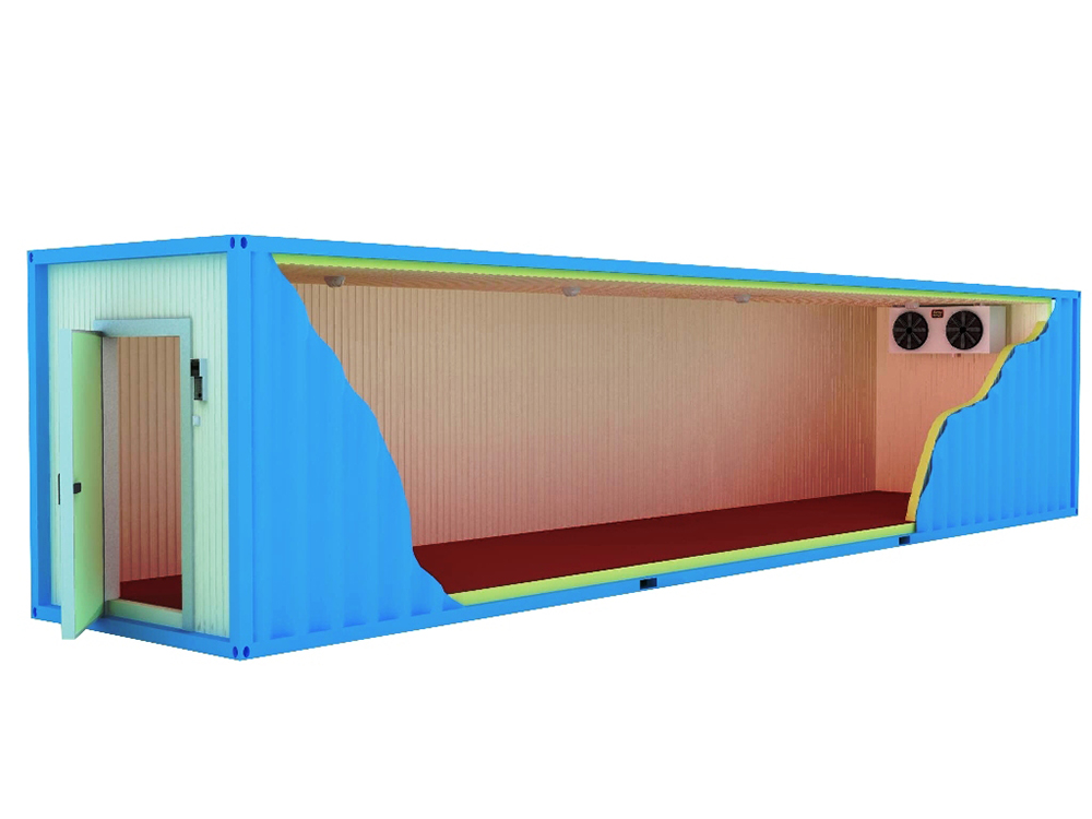 Chambre Froide De Type Conteneur RFR40-COLD – Portable, 40ft, 7700W, 0/+4°C - Image 3