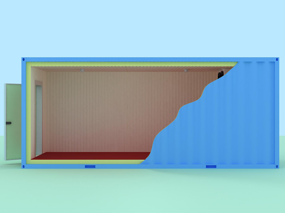 Chambre Froide De Type Conteneur RFR30-DOUBLE – 8 m x 2,2 m x 2,45 m – Plage +5°C à -23°C - Image 4