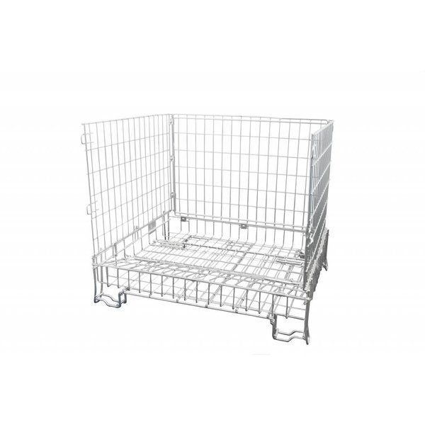 Conteneur métallique pliable à louer – 1200x1010x1200mm – Charge 345 kg – Empilable et gerbable - Image 2