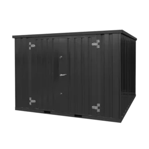 Conteneur garage démontable 6 x 2 m (12 m²) – avec double porte grand côté – acier galvanisé - Image 2