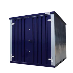 Conteneur garage démontable 2 x 2 mètres (3.7 m²) – avec double porte et sol surélevé - Image 1