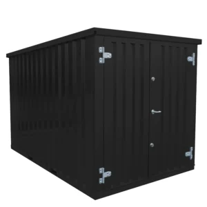 Conteneur de jardin 3 x 2 mètres (5.5 m²) – avec double porte grand côté en acier galvanisé - Image 2