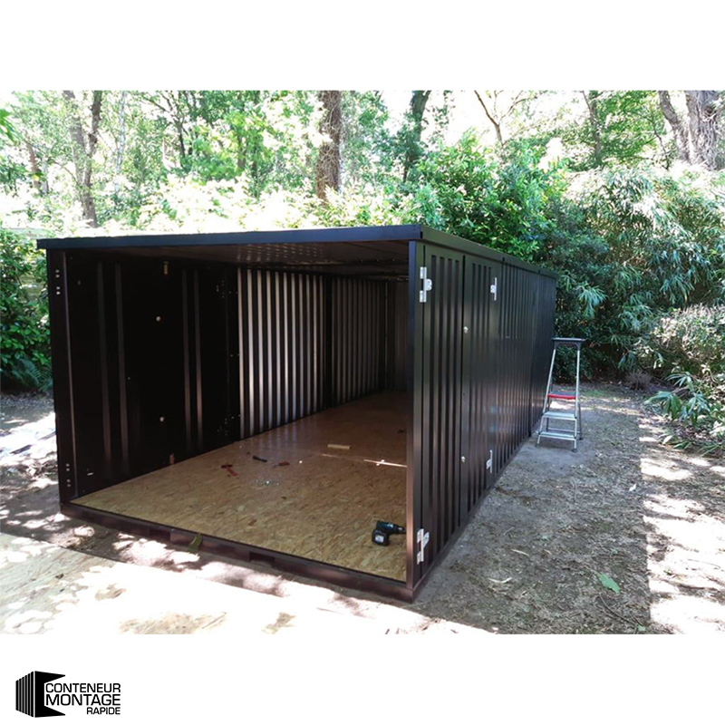 Grand conteneur de stockage démontable 6 x 4 mètres – 24 m² – Modèle standard - Image 4