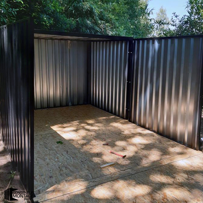 Grand conteneur de stockage démontable 4 x 3 mètres – 12 m² – livré en kit - Image 4